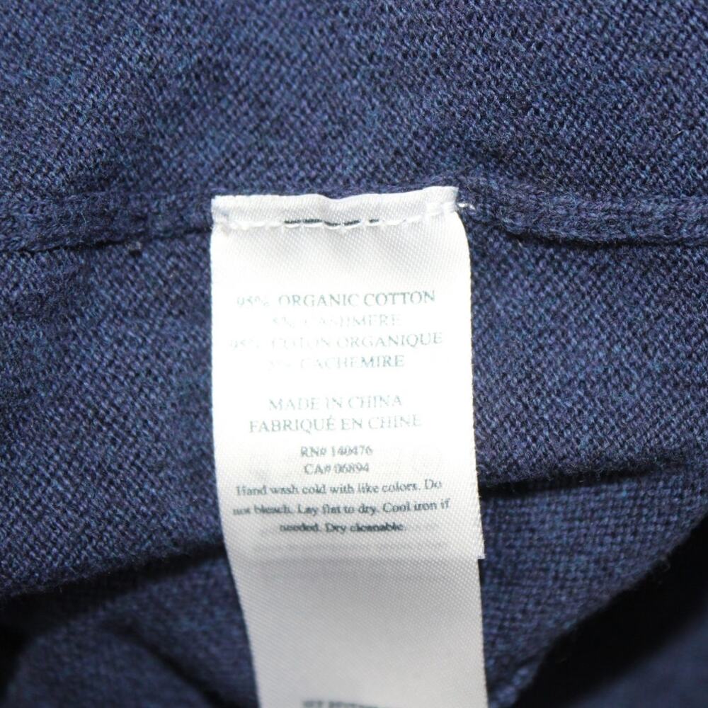 Faherty Surf Side Stripe Sweater Size S Preppy Cotton Cashmere In Mist Stripe - Picture 4 of 5